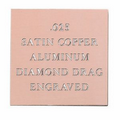 Copper Coated Aluminum Engraving Sheet Stock (12"x24"x0.025")